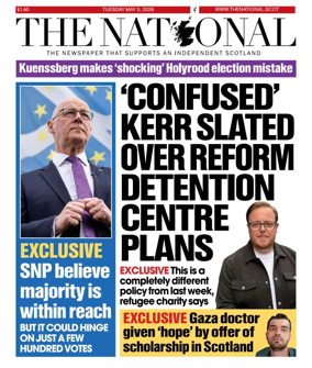Cover of The National (Scotland)