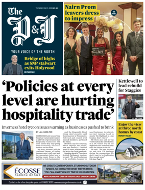 Cover of The Press and Journal (Inverness Highlands and Islands)