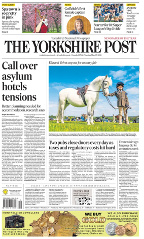 Cover of Yorkshire Post