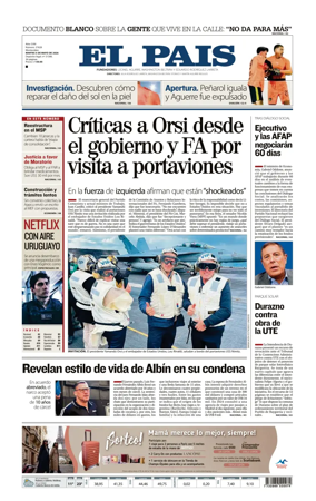 Cover of El Pais (Uruguay)