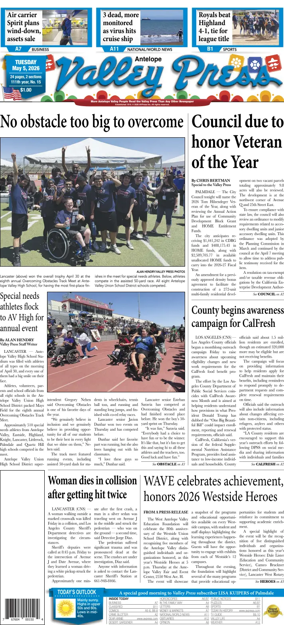 Cover of Antelope Valley Press