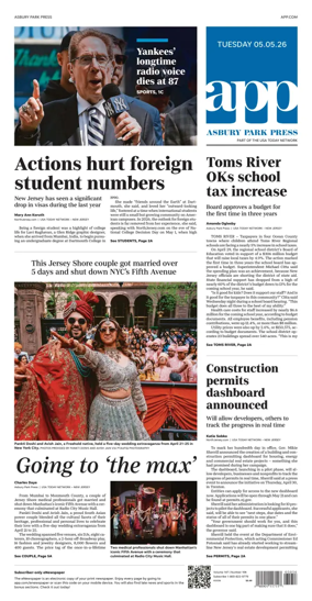 Cover of Asbury Park Press