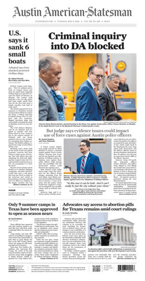 Cover of Austin American-Statesman