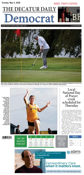 Cover of The Decatur Daily Democrat