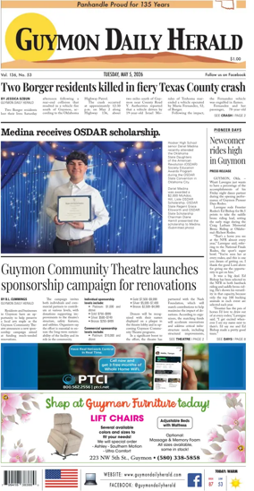 Cover of Guymon Daily Herald