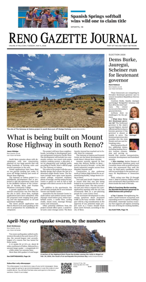 Cover of Reno Gazette Journal