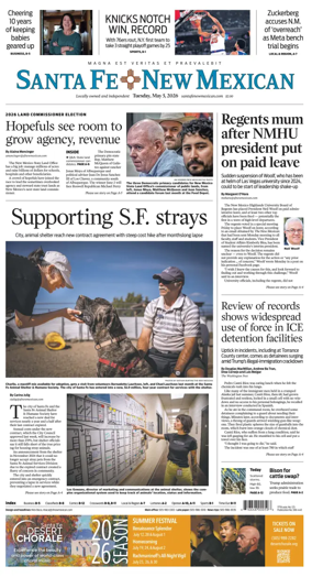 Cover of Santa Fe New Mexican