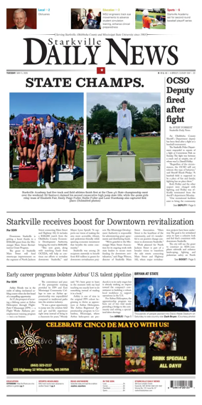 Cover of Starkville Daily News