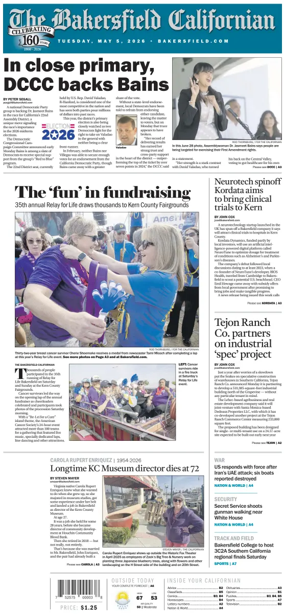 Cover of The Bakersfield Californian