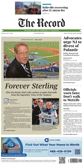 Cover of The Bergen Record