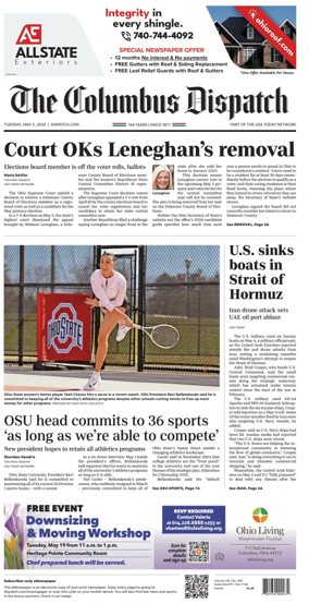 Cover of The Columbus Dispatch