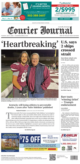 Cover of The Courier-Journal (Louisville)