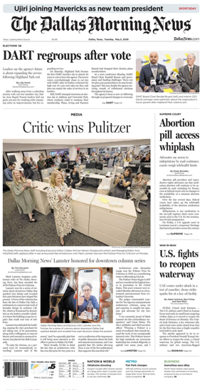 Cover of The Dallas Morning News