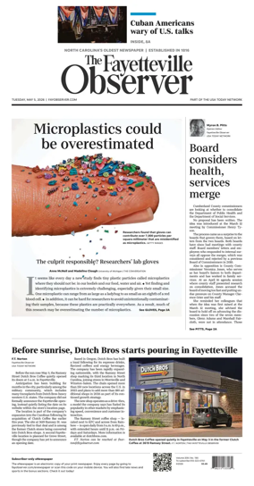 Cover of The Fayetteville Observer