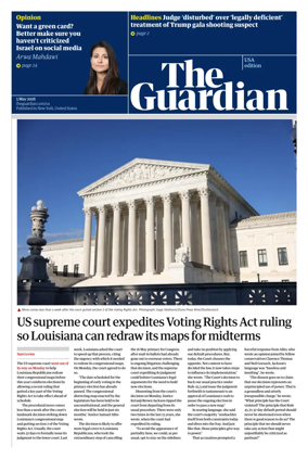 Cover of The Guardian (USA)