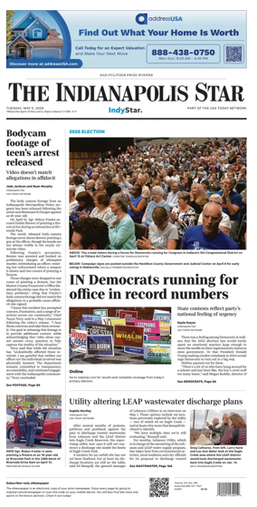 Cover of The Indianapolis Star