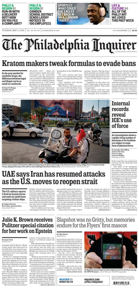 Cover of The Philadelphia Inquirer