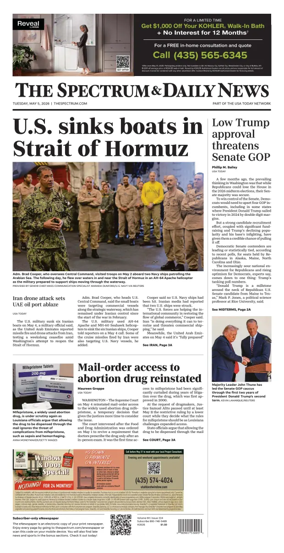 Cover of The Spectrum & Daily News