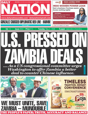 Cover of Daily Nation Newspaper