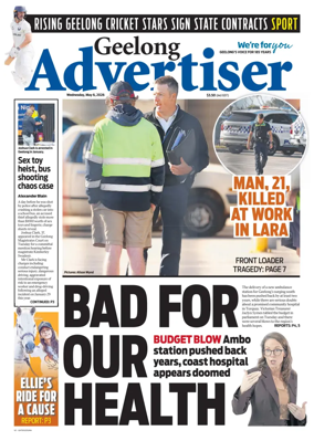Cover of Geelong Advertiser