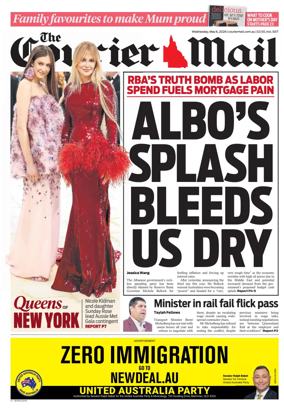 Cover of The Courier-Mail