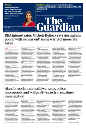 Cover of The Guardian Australia