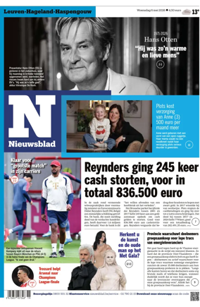 Cover of Het Nieuwsblad