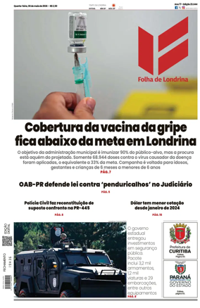 Cover of Folha de Londrina