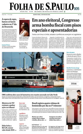 Cover of Folha de S.Paulo