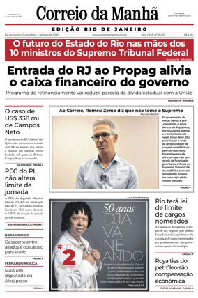 Cover of Jornal Correio da Manha