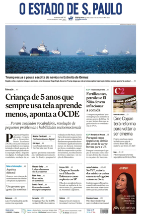 Cover of O Estado de S. Paulo