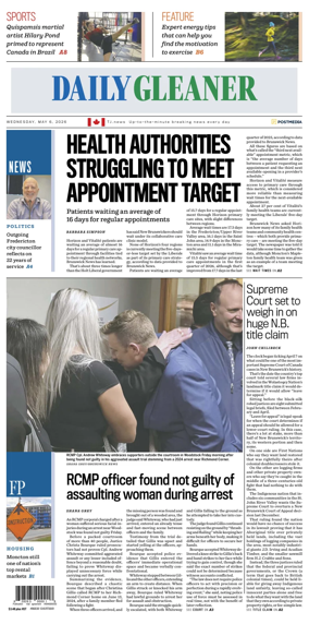 Cover of The Daily Gleaner