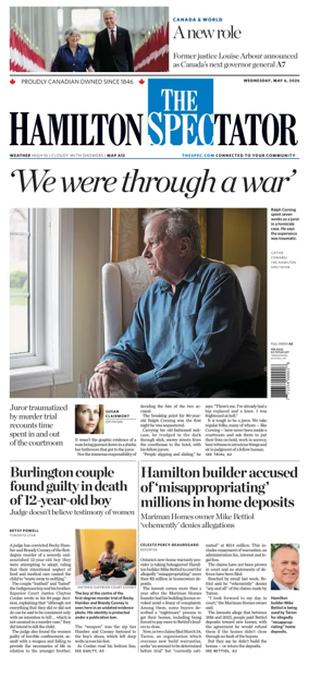 Cover of The Hamilton Spectator