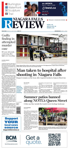 Cover of The Niagara Falls Review