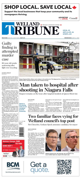Cover of The Welland Tribune