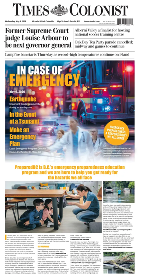 Cover of Times Colonist