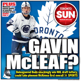 Cover of Toronto Sun