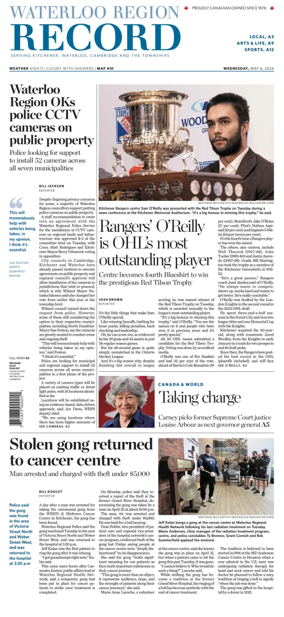 Cover of Waterloo Region Record
