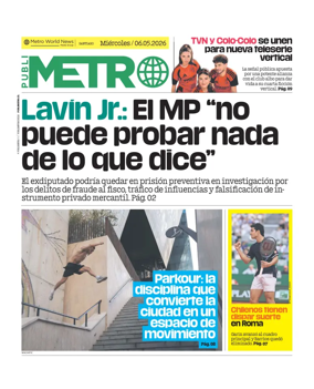 Cover of Publimetro Chile