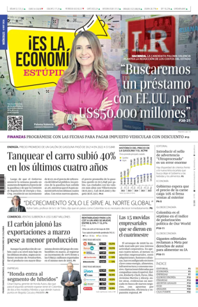 Cover of La Republica (Colombia)