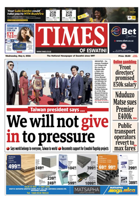 Cover of Times of Eswatini