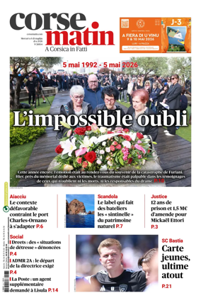 Cover of Corse Matin