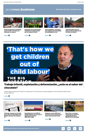 Cover of Euronews Business (Spanish) Compiled Edition