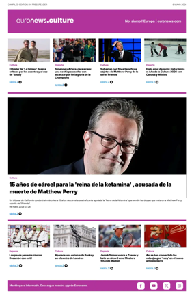 Cover of Euronews Culture and Sport (Spanish) Compiled Edition