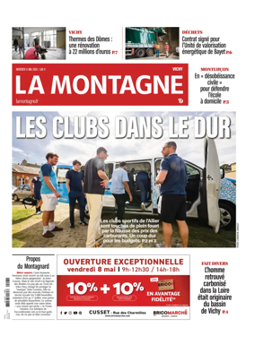 Cover of La Montagne (Vichy)