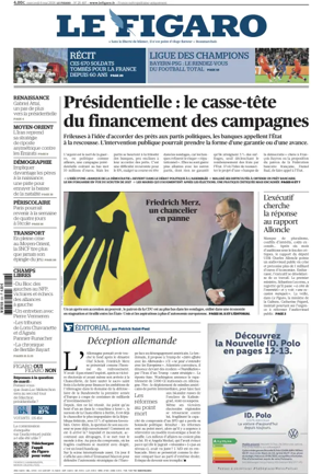 Cover of Le Figaro