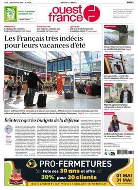 Cover of Ouest France (Auray)