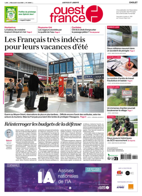 Cover of Ouest France (Cholet)