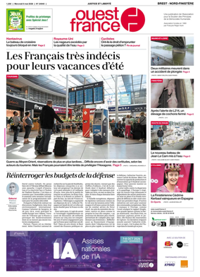 Cover of Ouest France (Nord-Finistere)