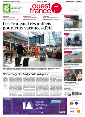 Cover of Ouest-France (Saint-Brieuc Lamballe)